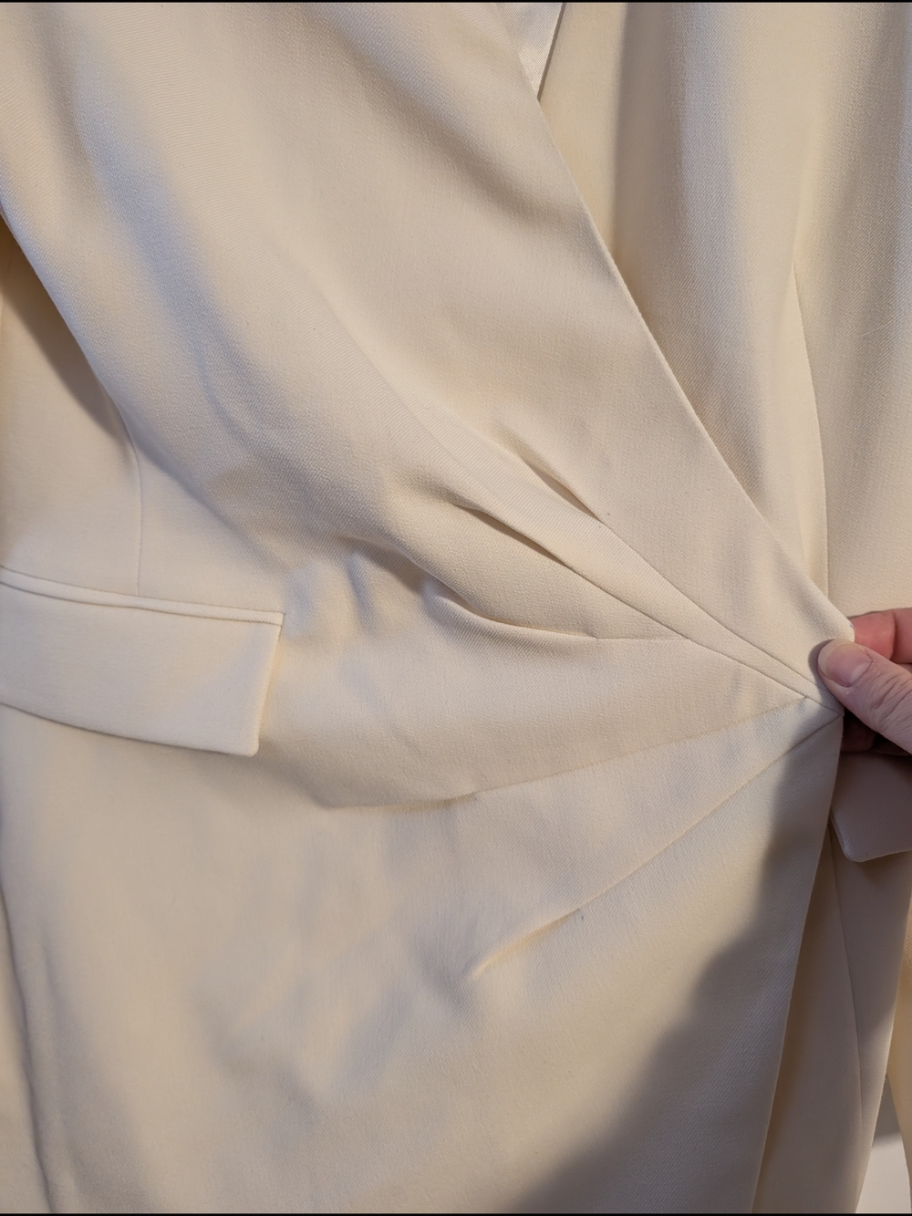 Zara Cream Blazer Dress - Picture 3 of 7